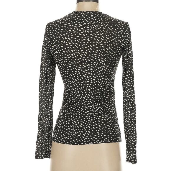 Tory Burch Pima Cotton Tshirt Top XXS & Jeggings SZ 25 Black White Dots Outfit - Picture 3 of 10